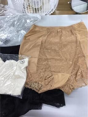 Rhonda shear pin up briefs 3 pack size 1X new HSN ruched high rise lace